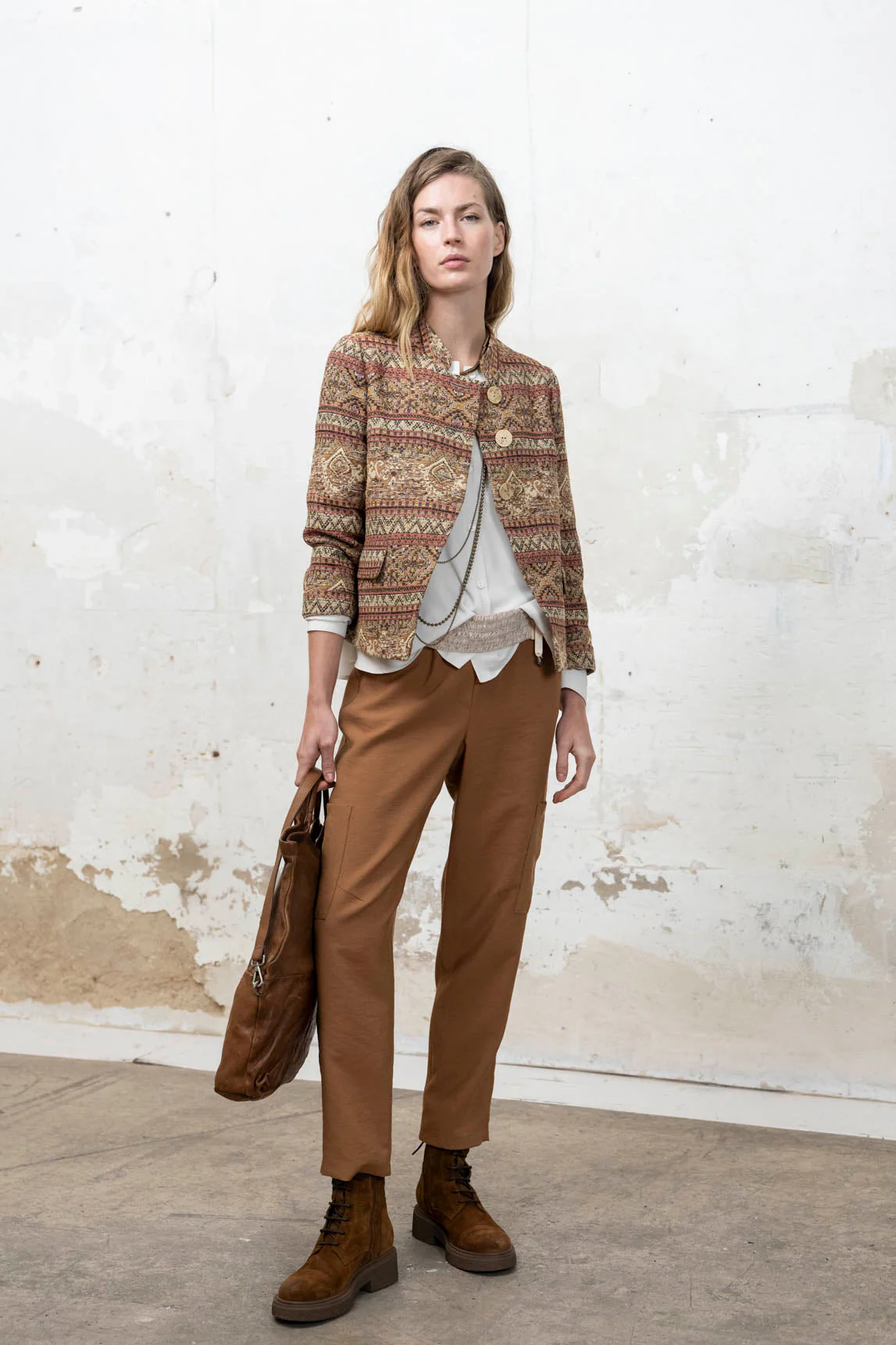 Rivera-spain Pantalón Malu camel