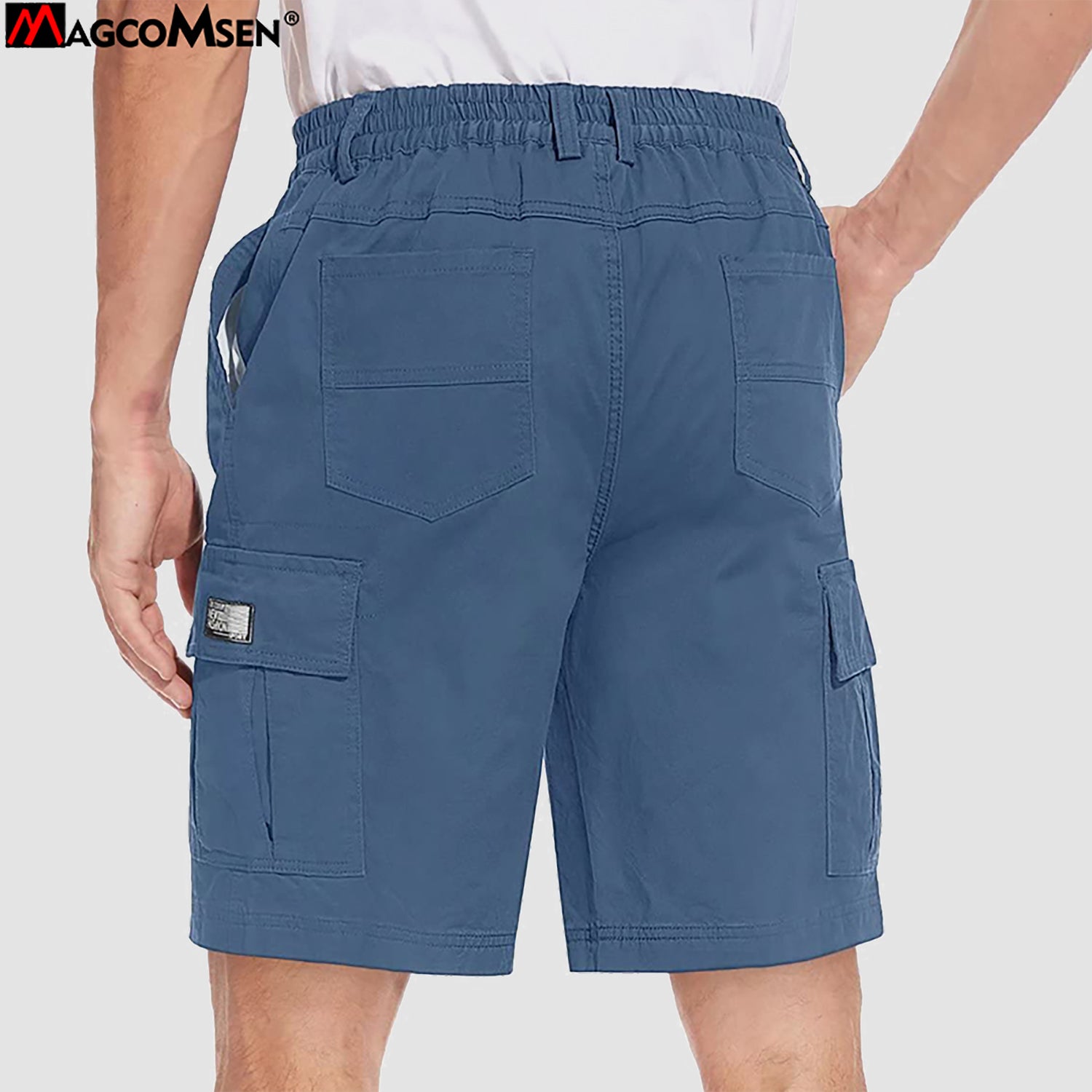 Men's Cotton Cargo shorts Summer Lightweight with Multi-Pockets Ripstop Cargo Work Shorts