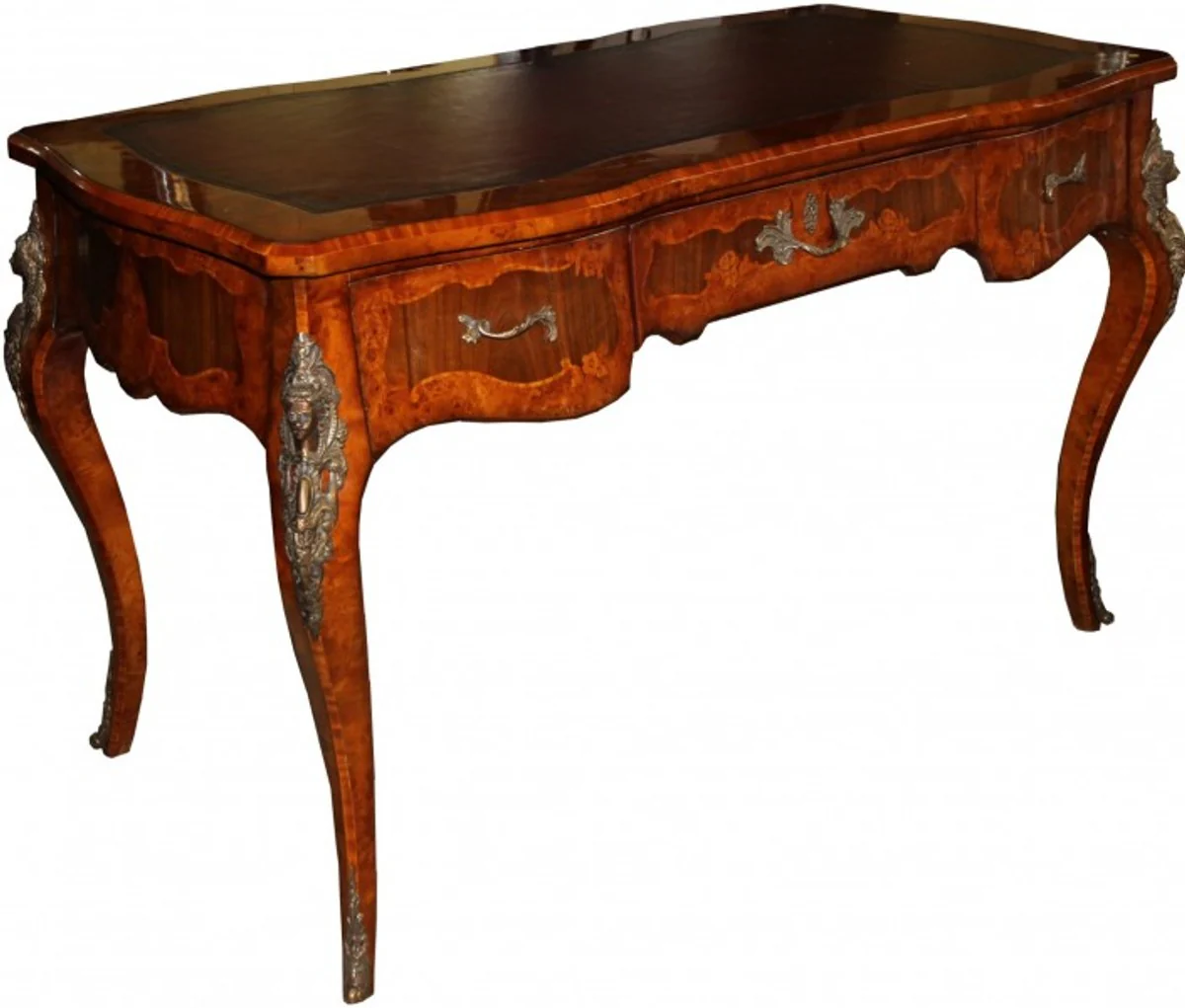 Casa Padrino luxury Baroque Empire desk Secretary 130 cm - Handcrafted from solid wood - Baroque desk Office furniture