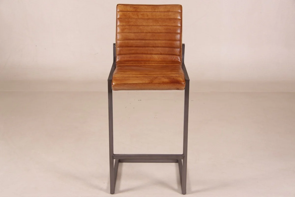Casa Padrino Designer Bar Chair Brown - Taburetes - Furniture Restaurant Hotel