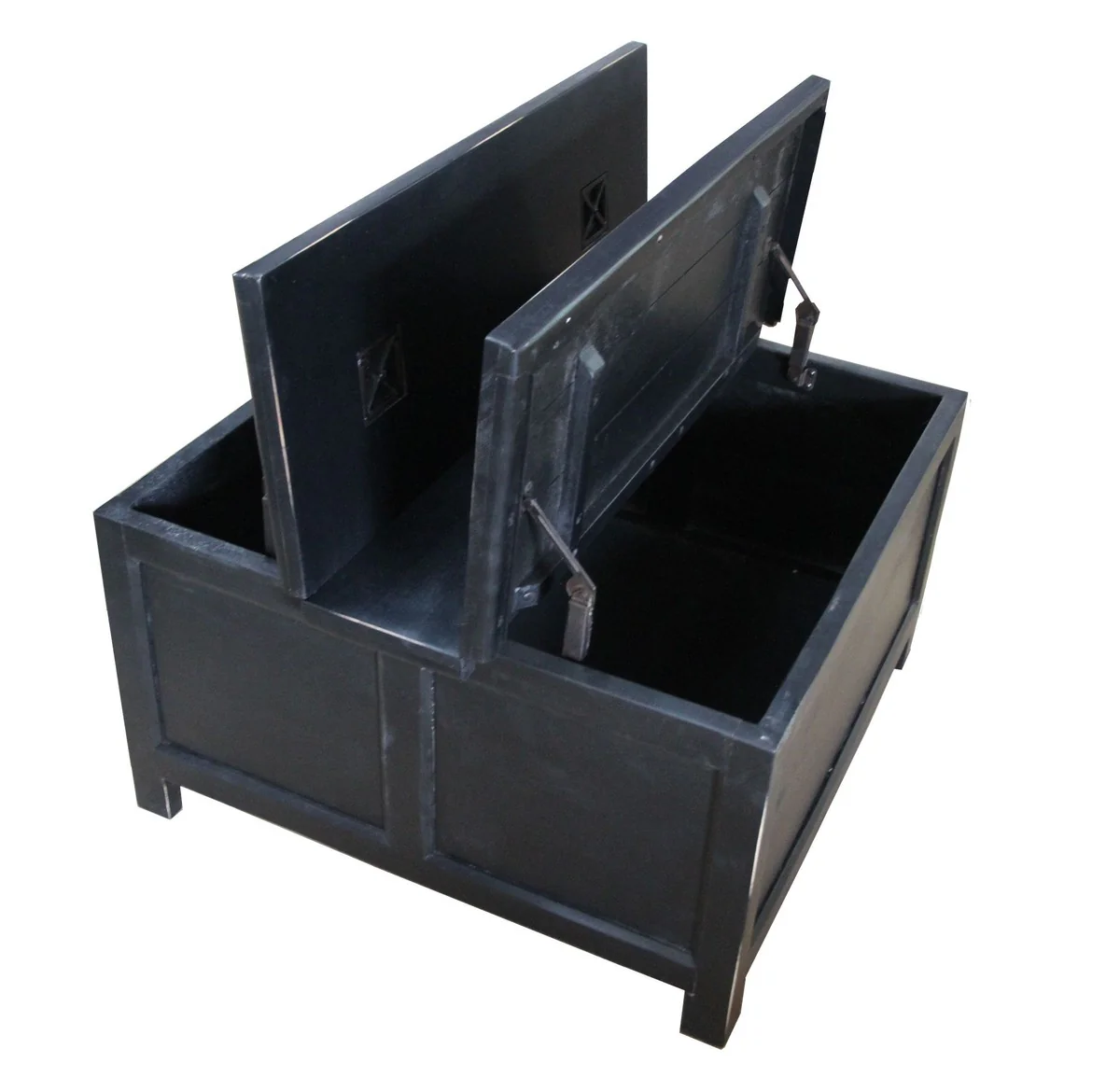 Casa Padrino plegable mesa de café en negro - 85.5 cm x 85.5 cm x H45 cm - estilo de país