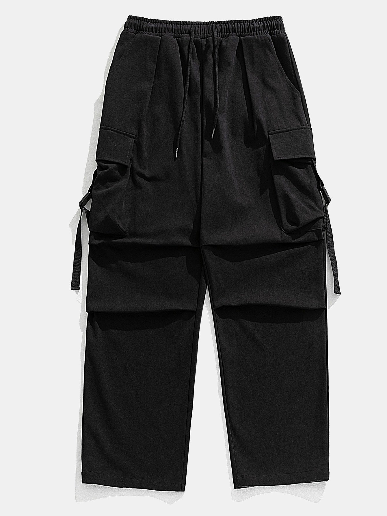 Relax Fit Straight Leg Parachute Cargo Pants