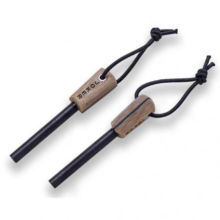 Joker BS9 Trampero Canvas Micarta con ferrocerio - Cuchillo de supervivencia y bushcraft