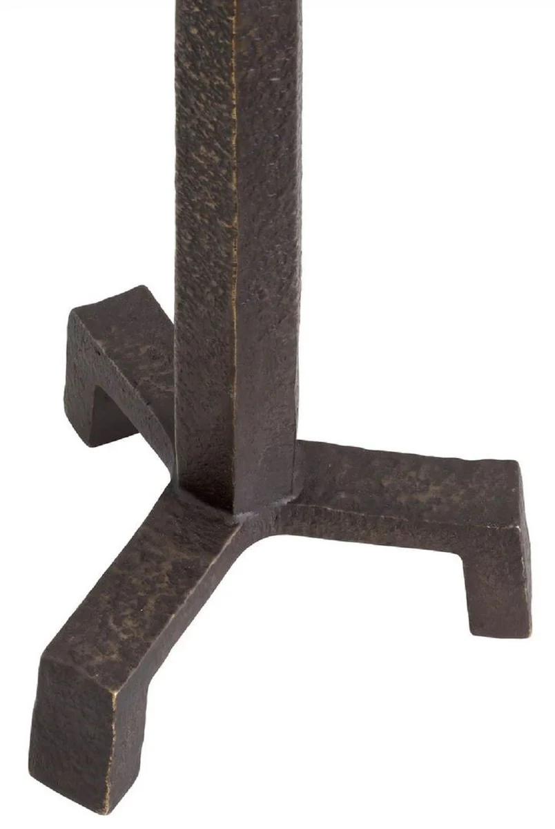 Casa Padrino lámpara de mesa de lujo bronce / beige 35 x 35 x A. 78,5 cm - Lámpara de escritorio con pantalla cuadrada - Lámparas de mesa de lujo - Lámparas de escritorio de lujo