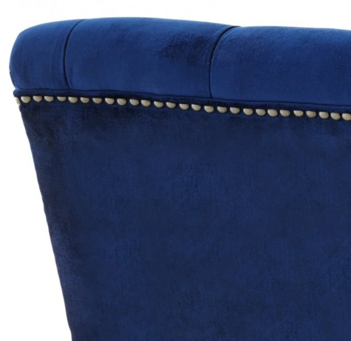 Casa Padrino luxury baroque armchair Royal Blue / Black piano lacquer - lounge chair - Luxury Collection - Art Deco - Belle Epoque