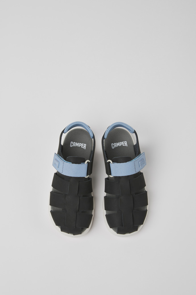 Caterpillar Black leather sandals for boys