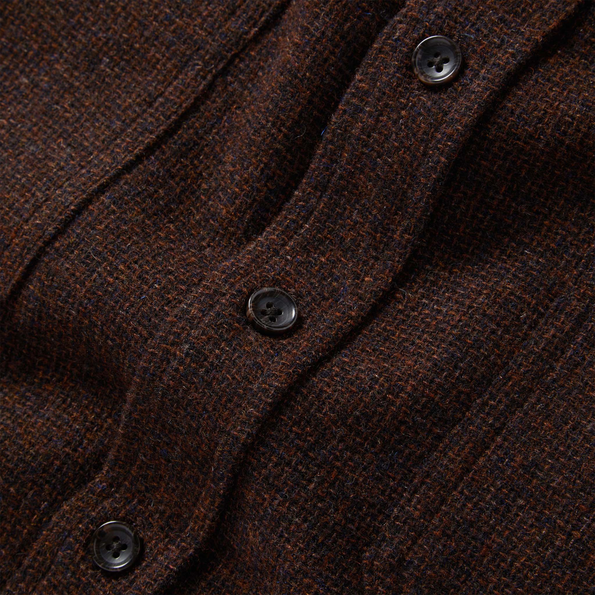 The Service Shirt in Ginger Melange Wool
