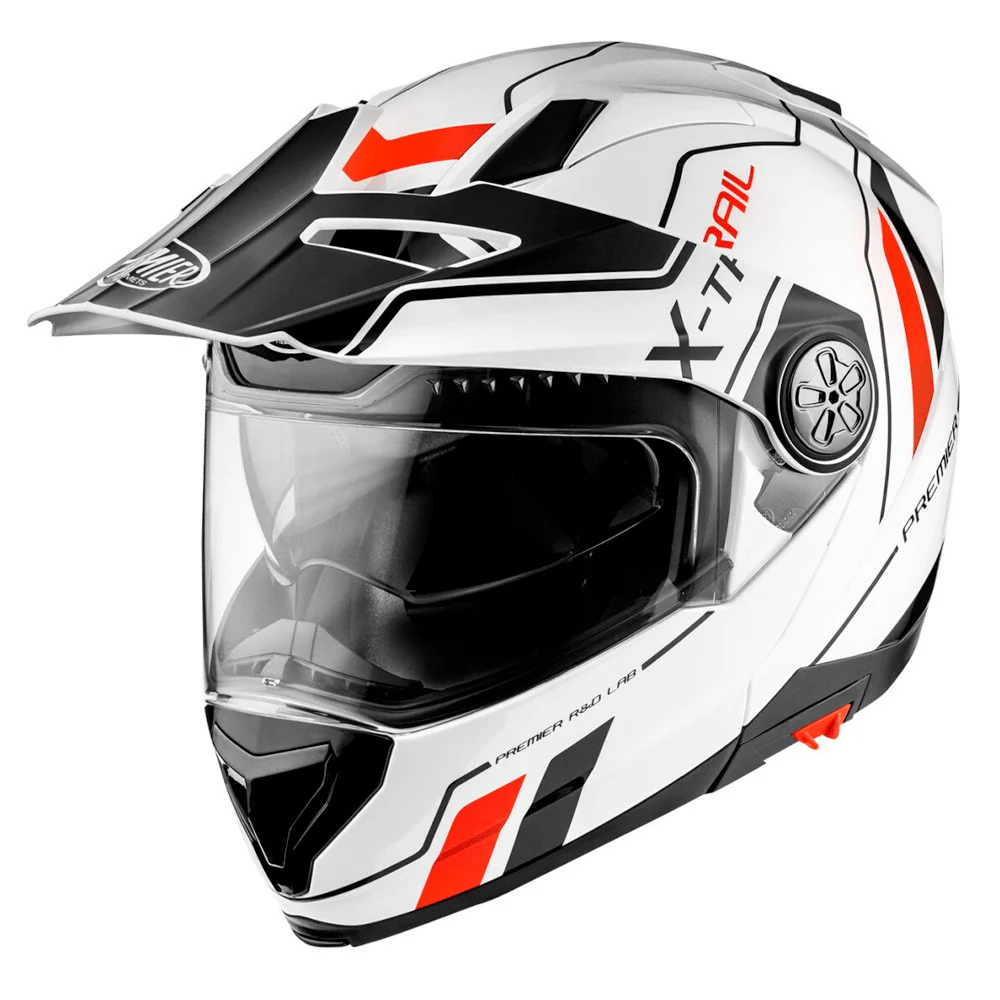 CASCO MODULAR PREMIER XTRAIL EVO XT 2 BLANCO / NEGRO / ROJO