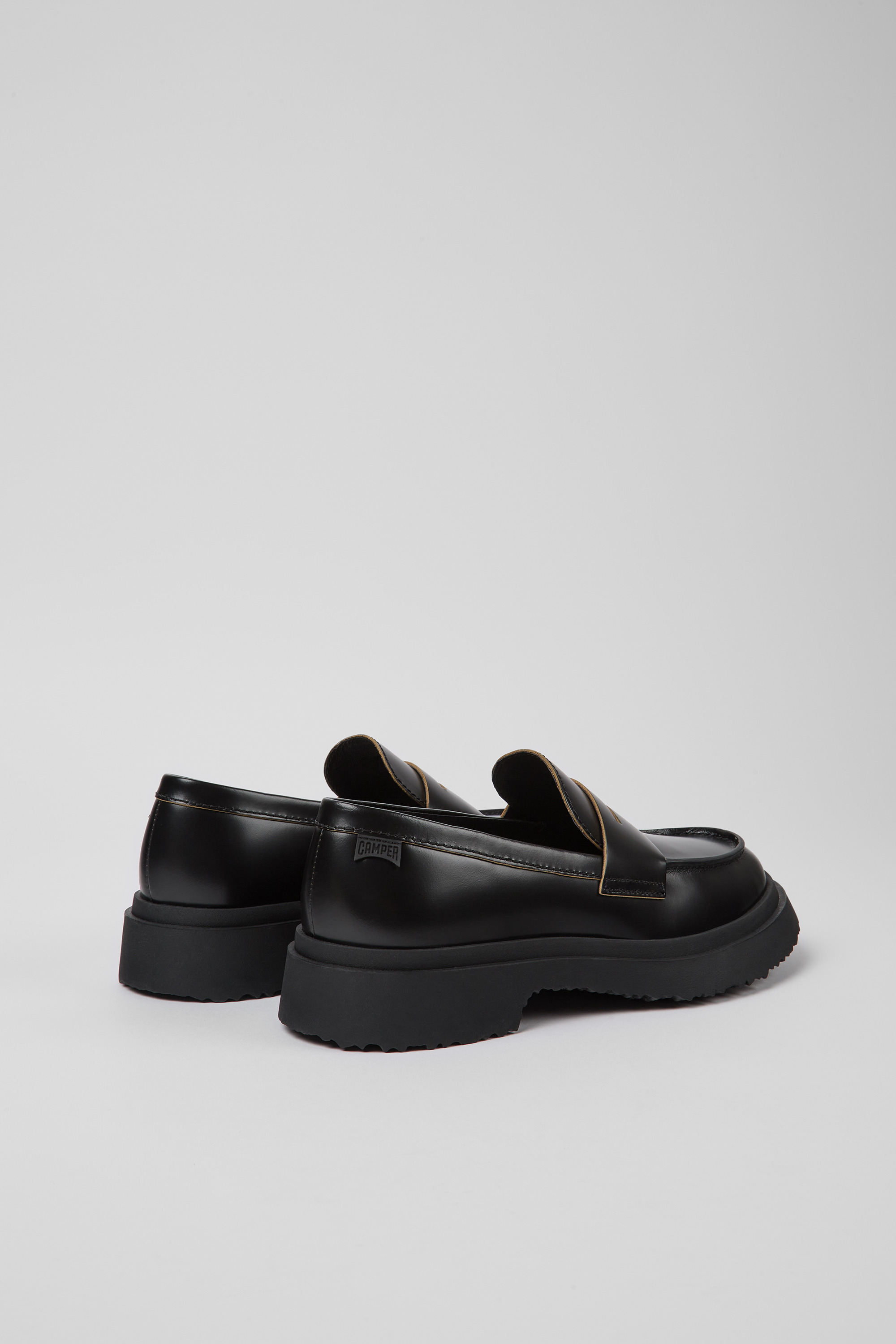 Walden - Black leather loafers for women