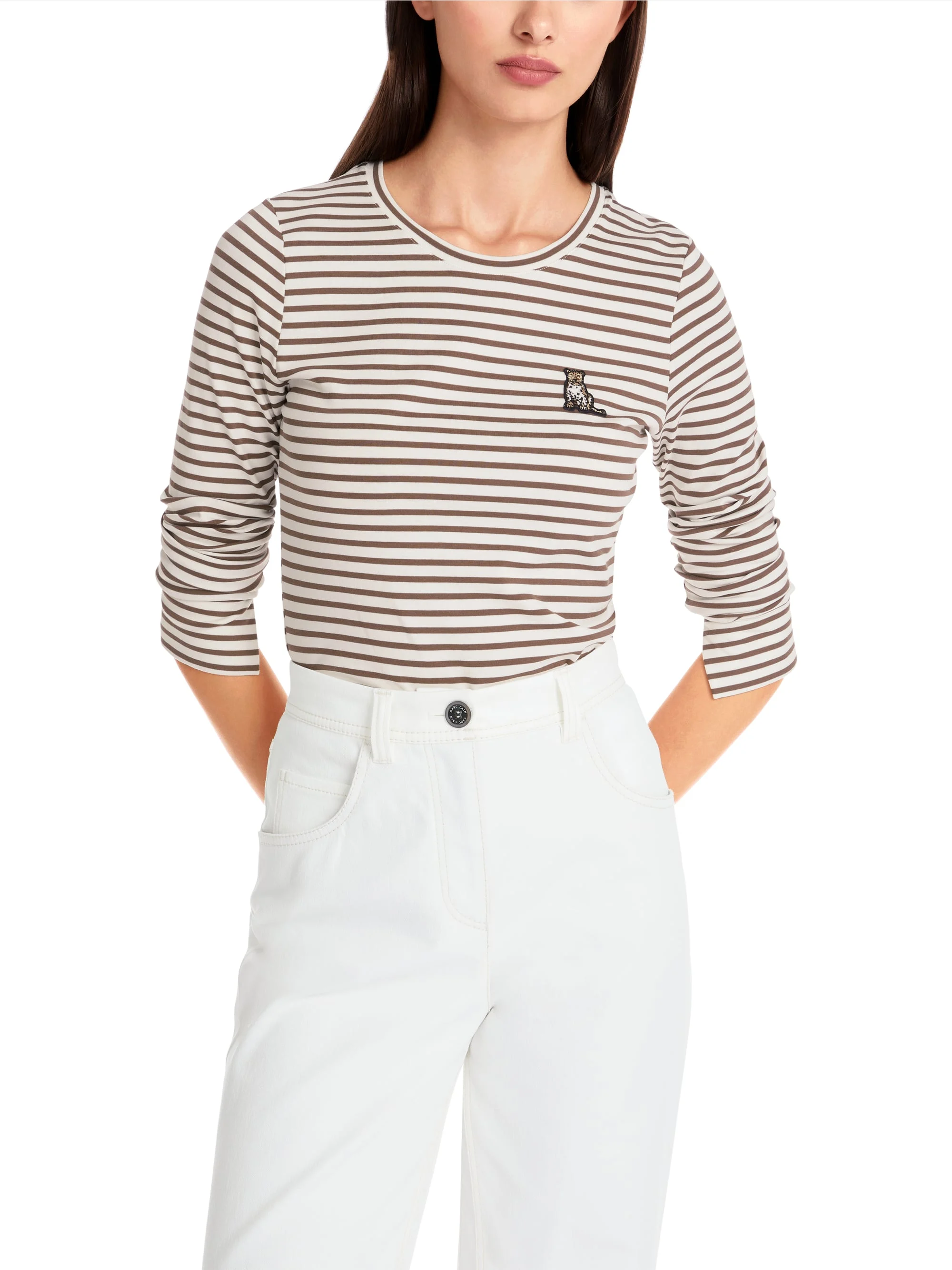 Marc-Cain Long sleeve with striped pattern