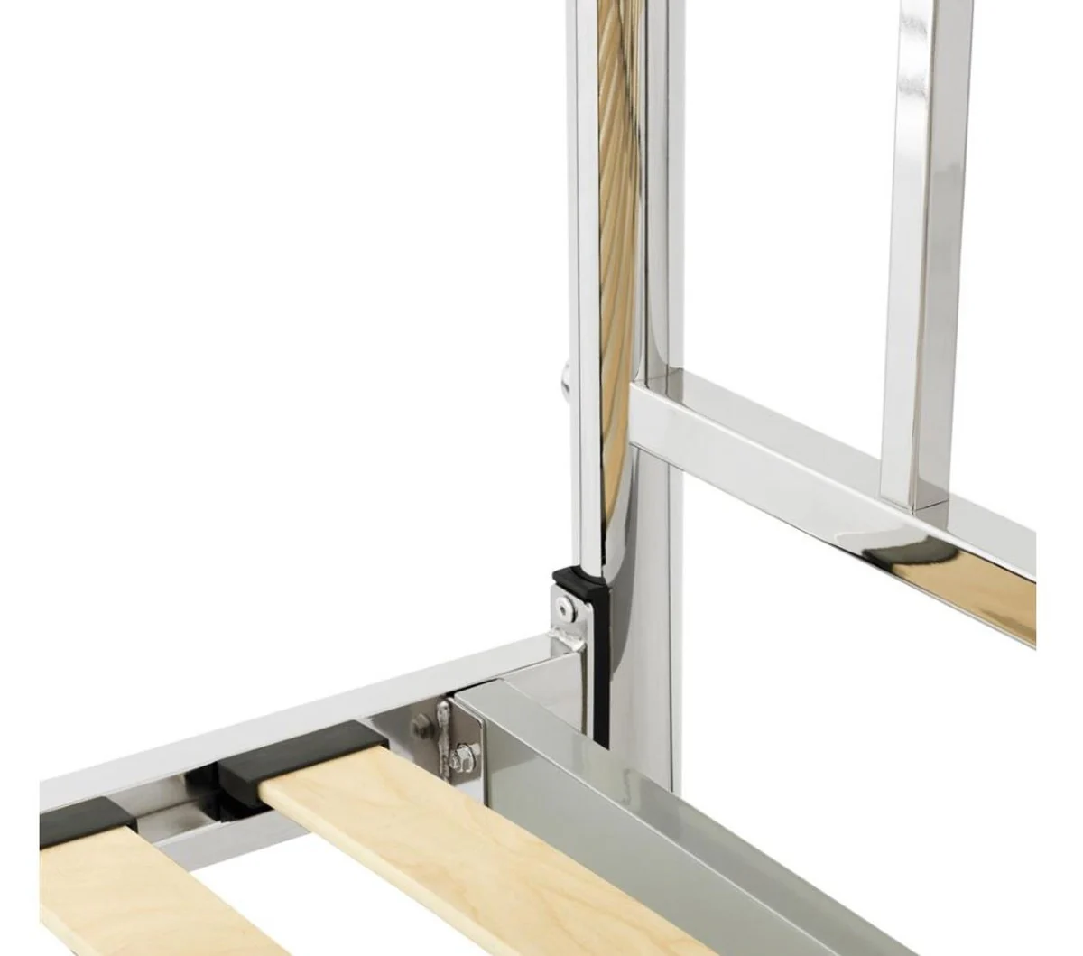 Casa Padrino de cama de lujo de plata de 186,5 x 225 x H. 145 cm - Muebles de diseño