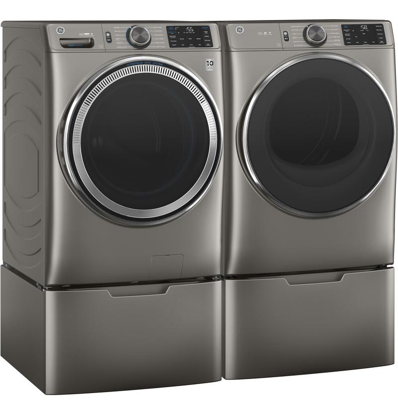 GE ENERGY STAR 7.8 cu. ft. Capacity Smart Front Load Electric Dryer with Steam and Sanitize Cycle