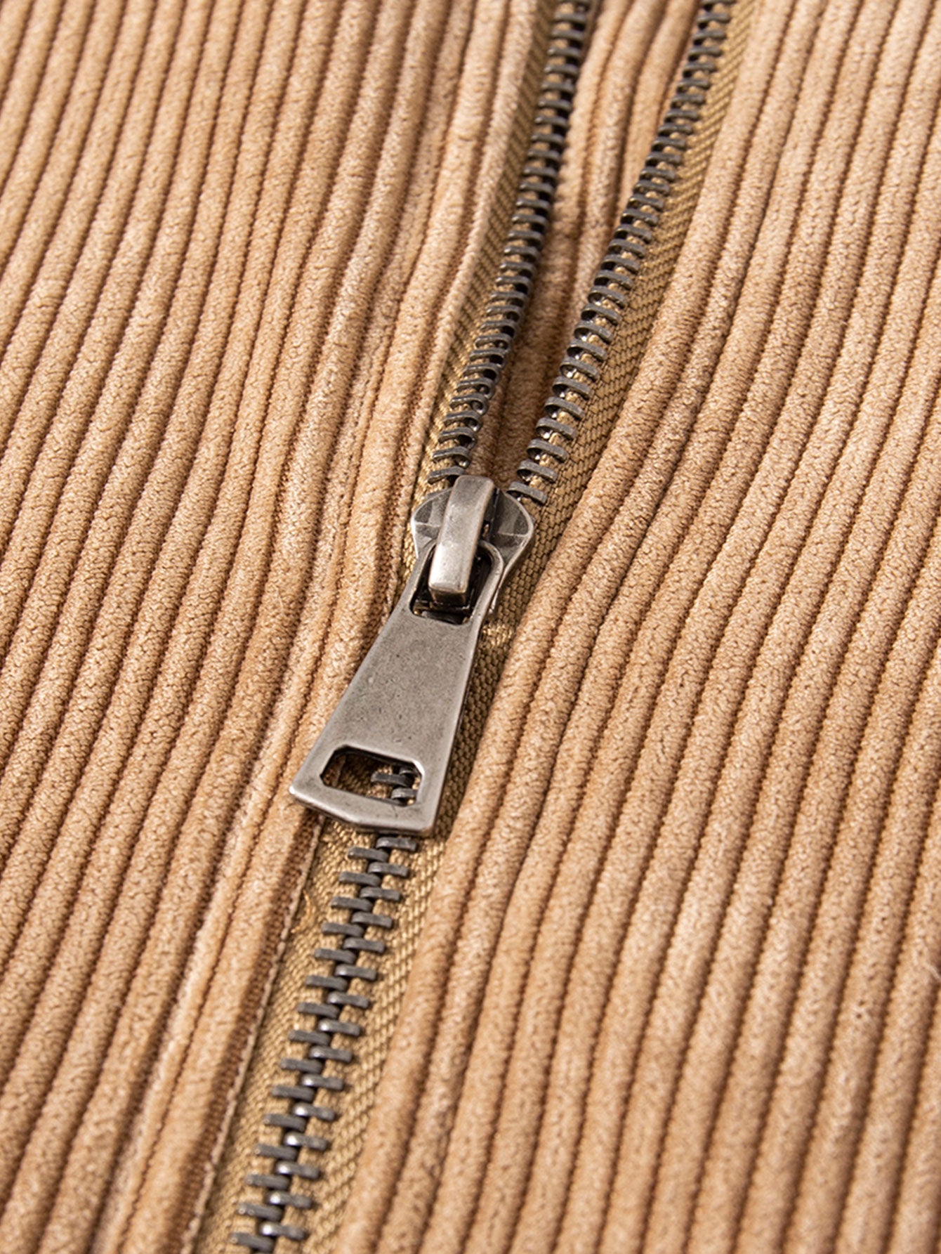 Corduroy Zip Up Bomber Jacket