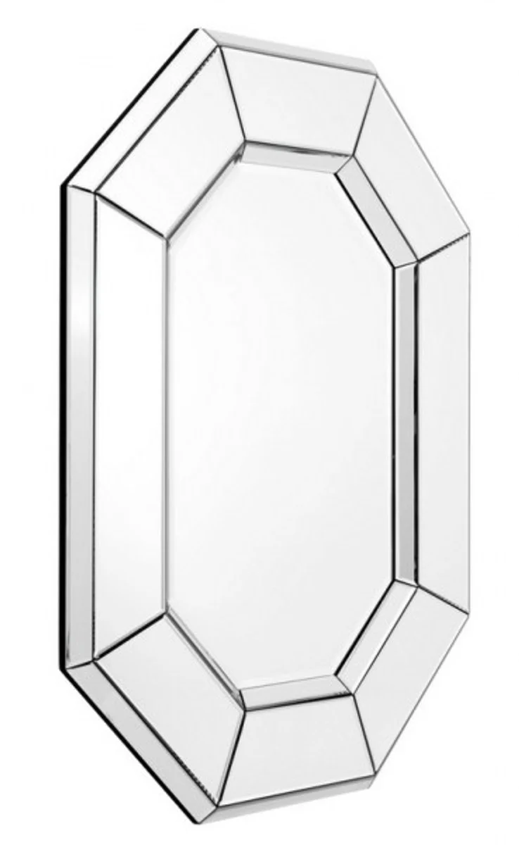 Casa Padrino luxury wall mirror with art deco mirror frame 8 Square 80 x 106 cm - Wall Mirror