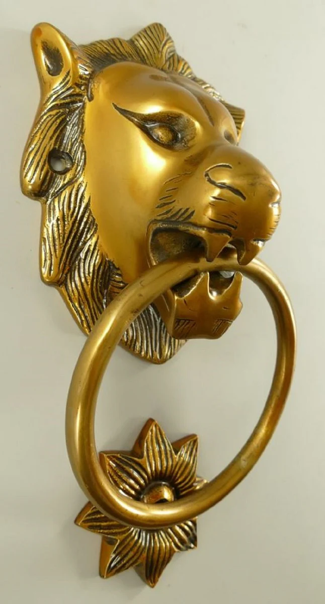 Casa Padrino aldaba barroco de aluminio le¨®n bronce A. 28 cm - Accesorios decorativos barrocos