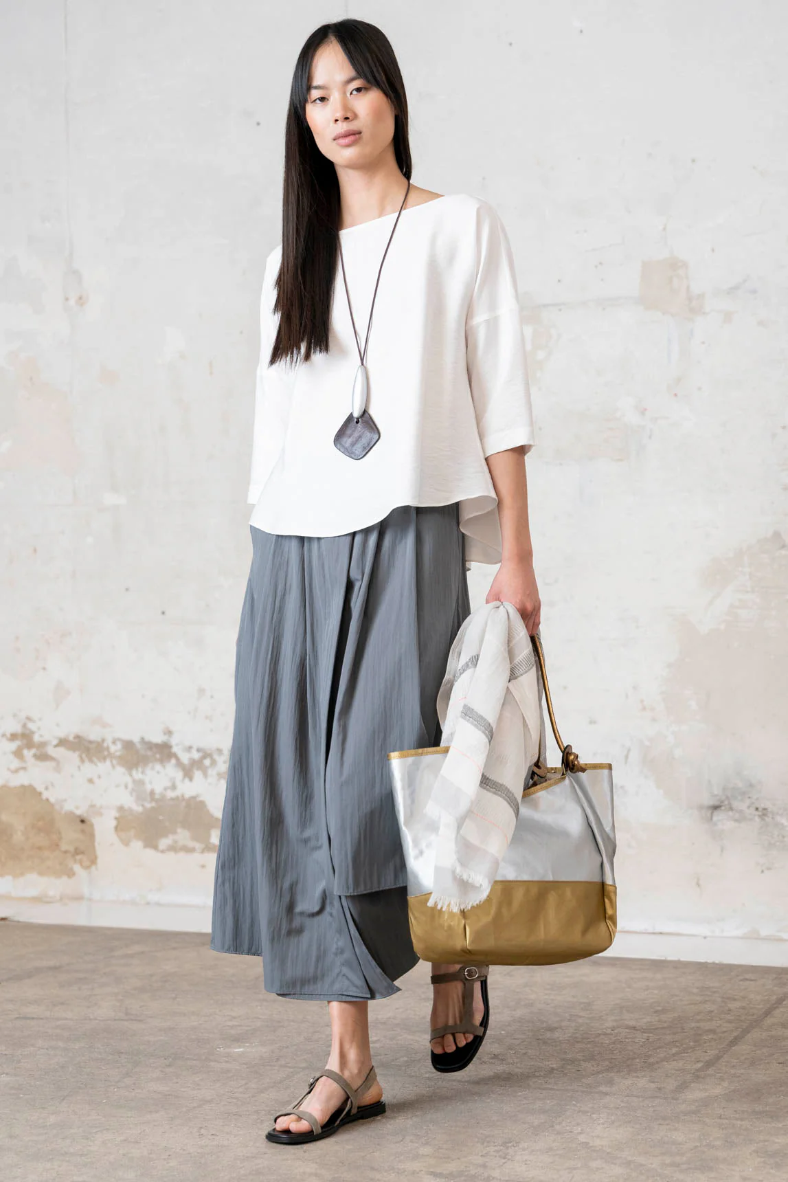 Rivera-spain Falda Marseillan gris