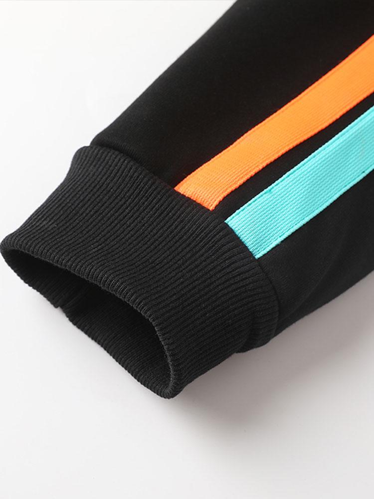 Contrast Webbing Crew Neck Sweatshirt