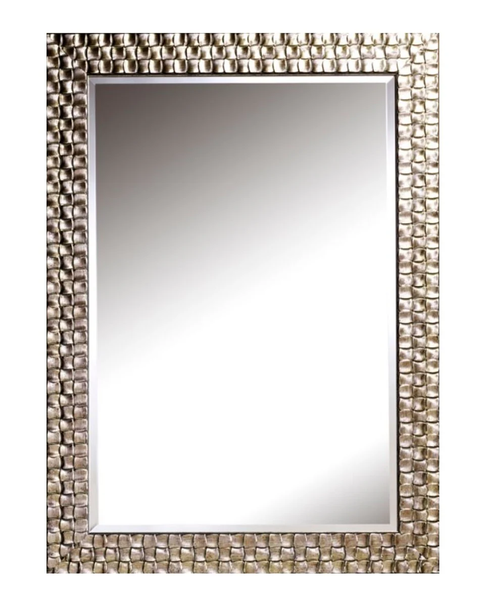 Casa Padrino espejo de pared de la sala de estar plata 71 x H. 98 cm - Espejo de Lujo