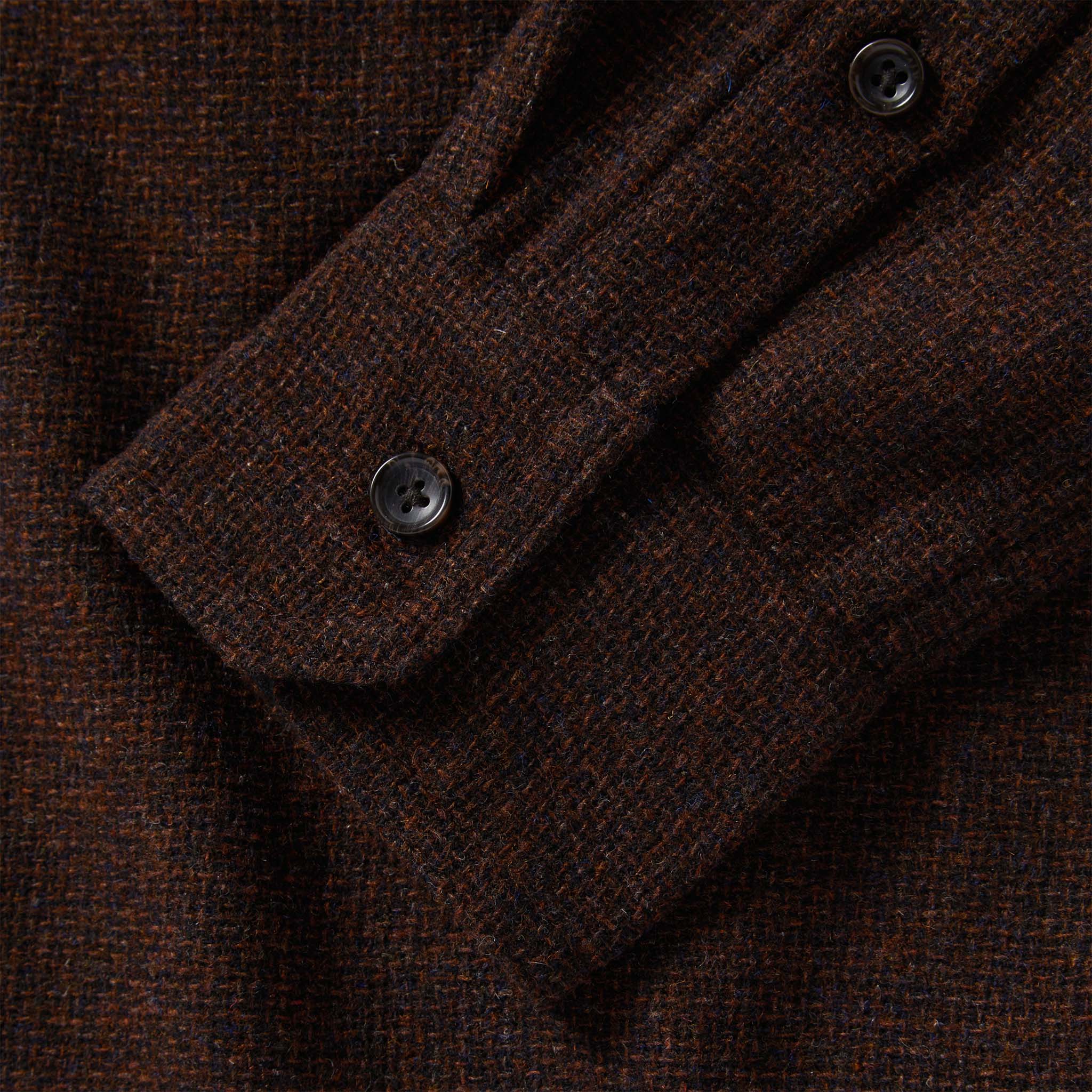 The Service Shirt in Ginger Melange Wool