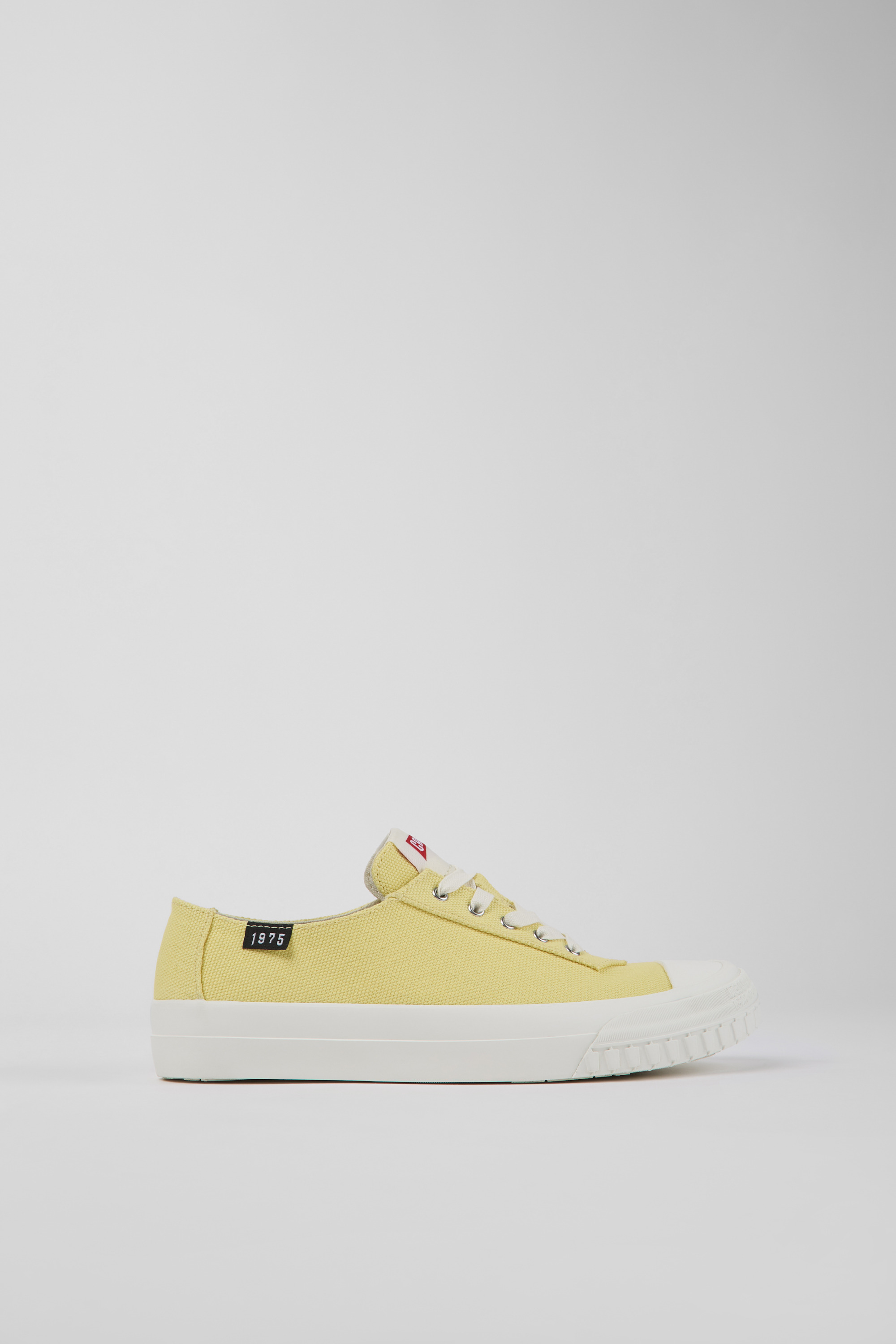Camaleon - Yellow recycled cotton sneakers for women