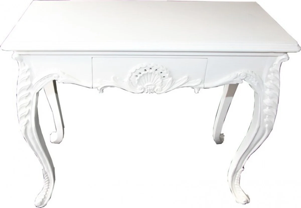 Casa Padrino console table with drawer White - ladies desk - Secretary console
