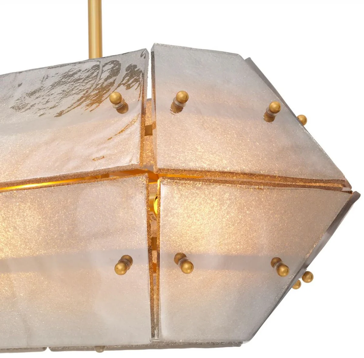 Casa Padrino L¨¢mpara de Ara?a de lujo Lat¨®n Antiguo / Gris 130 cm