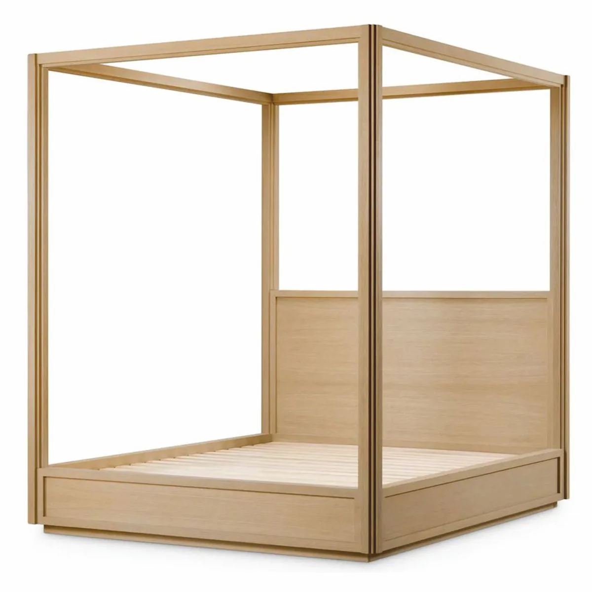 Casa Padrino cama con dosel de lujo natural 228,5 cm - Muebles de dormitorio y hotel