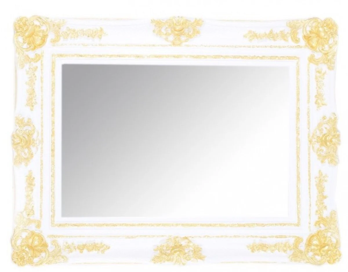 Casa Padrino Baroque wall mirrors White / Gold Height 130 cm, width 96 cm - Edel & Sumptuously