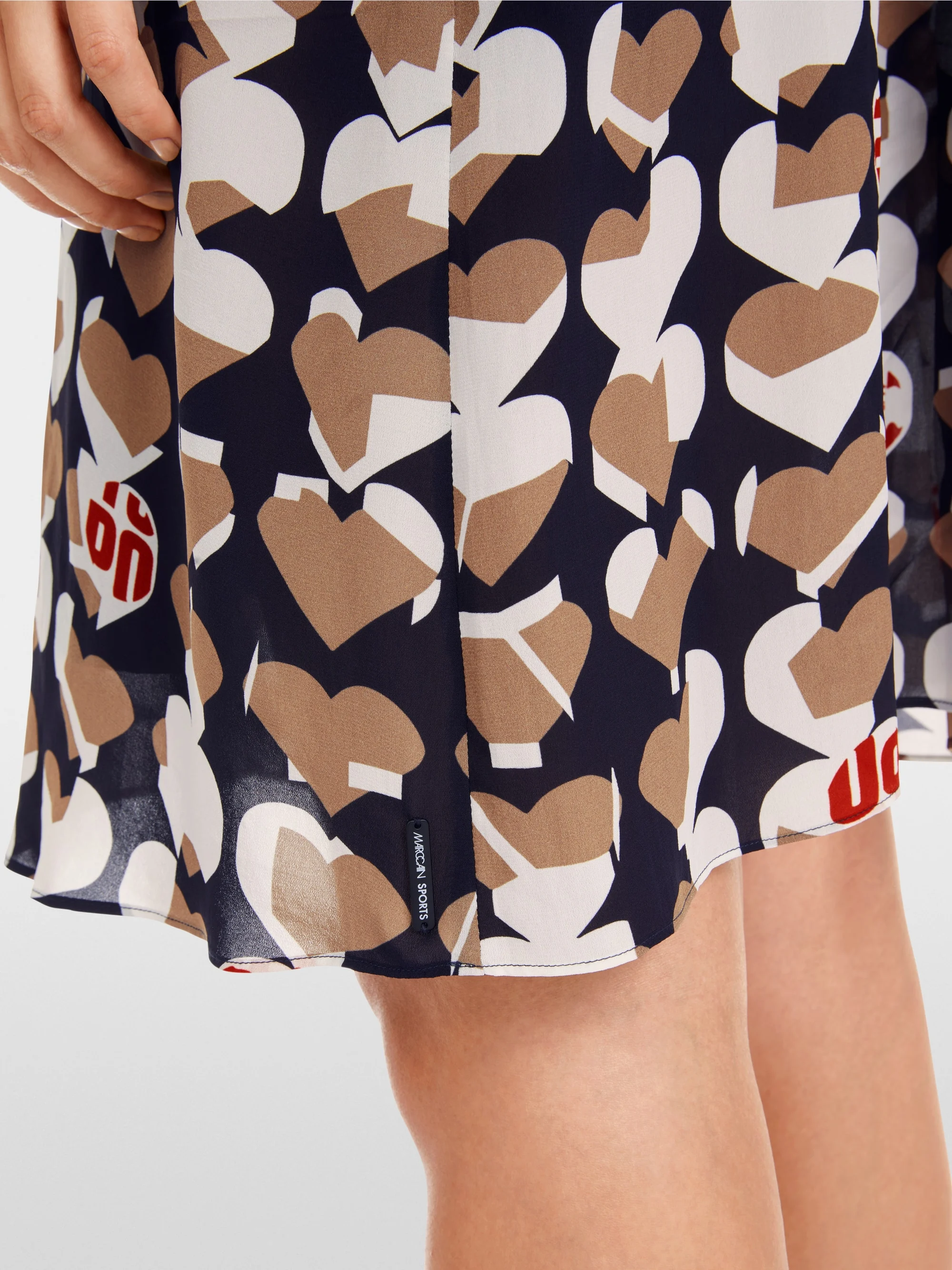 Marc-Cain Viscose dress with Heartbreaker motif