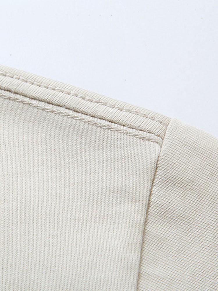 Florida Palm Tree Print Heavy Weight Oversize T-Shirt & Twill Jacquard Shorts