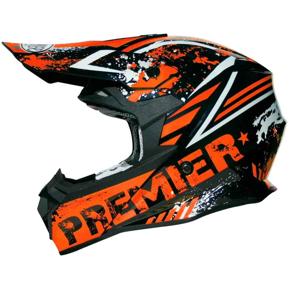 CASCO PREMIER EXIGE ZX3 - NARANJA / NEGRO