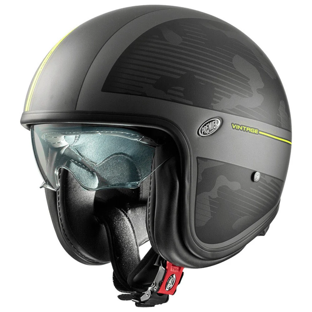 CASCO JET PREMIER VINTAGE DX Y17 NEGRO / FLUOR