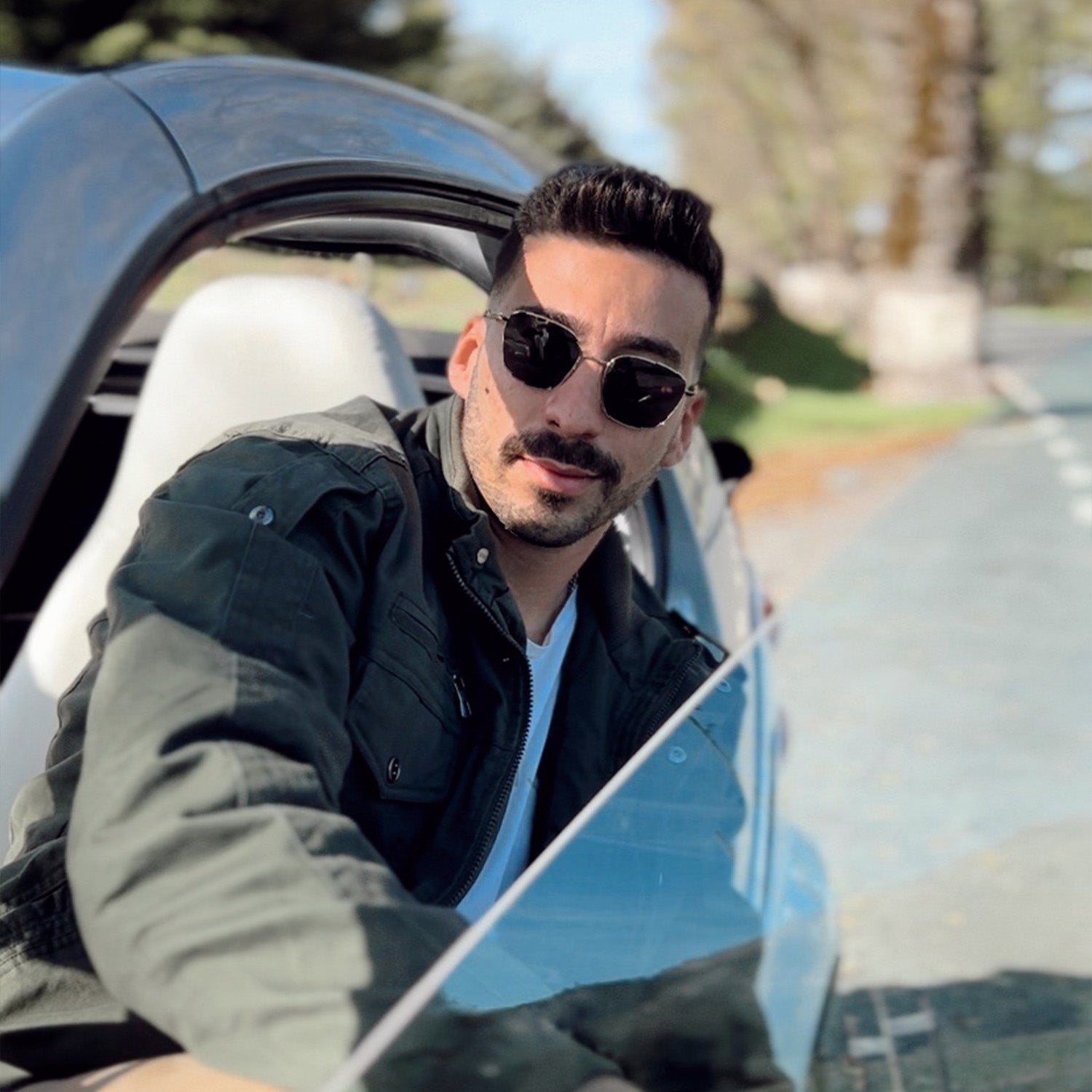 Men's Winter Cargo Jacket Military Pilot Coat Fleece Warm Stand Collar Tactical Jacket