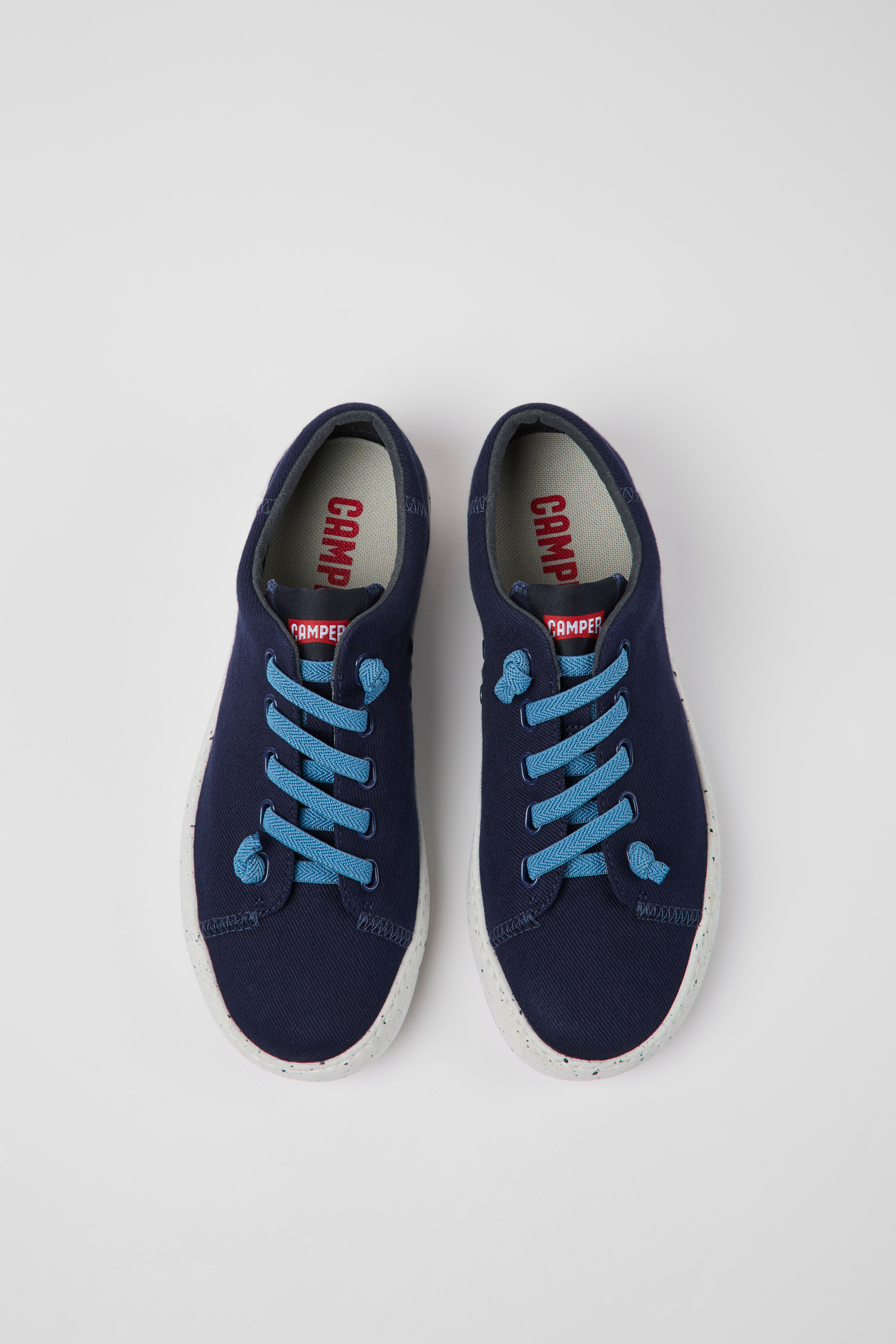 Peu Touring - Blue textile sneakers for women