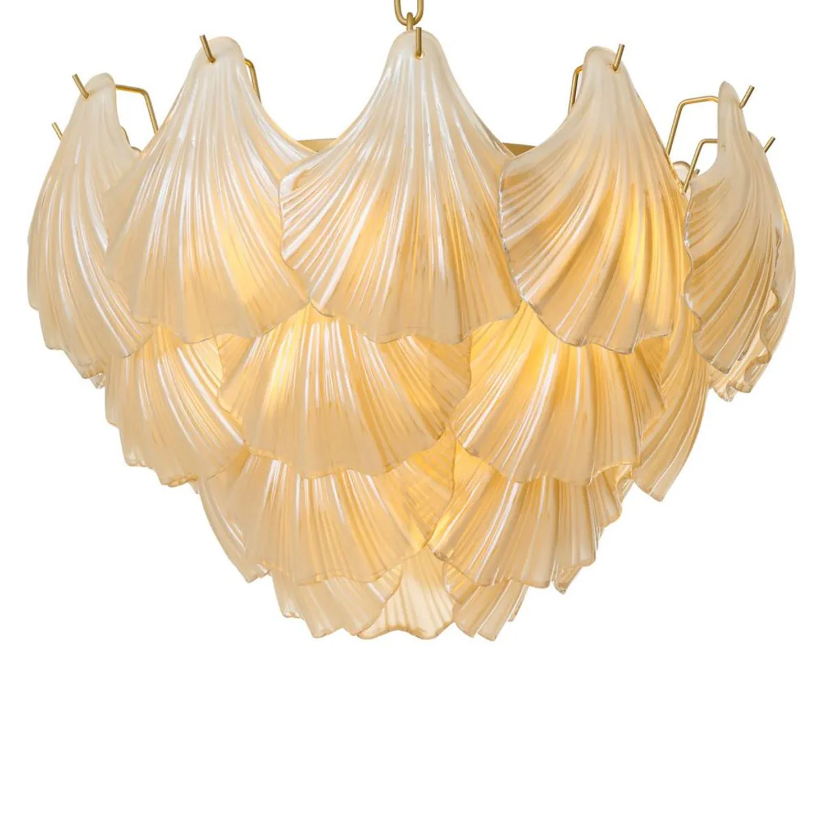 Casa Padrino l¨¢mpara de ara?a de sal¨®n de lujo champ¨¢n / lat¨®n antiguo ? 60 x A. 42 cm