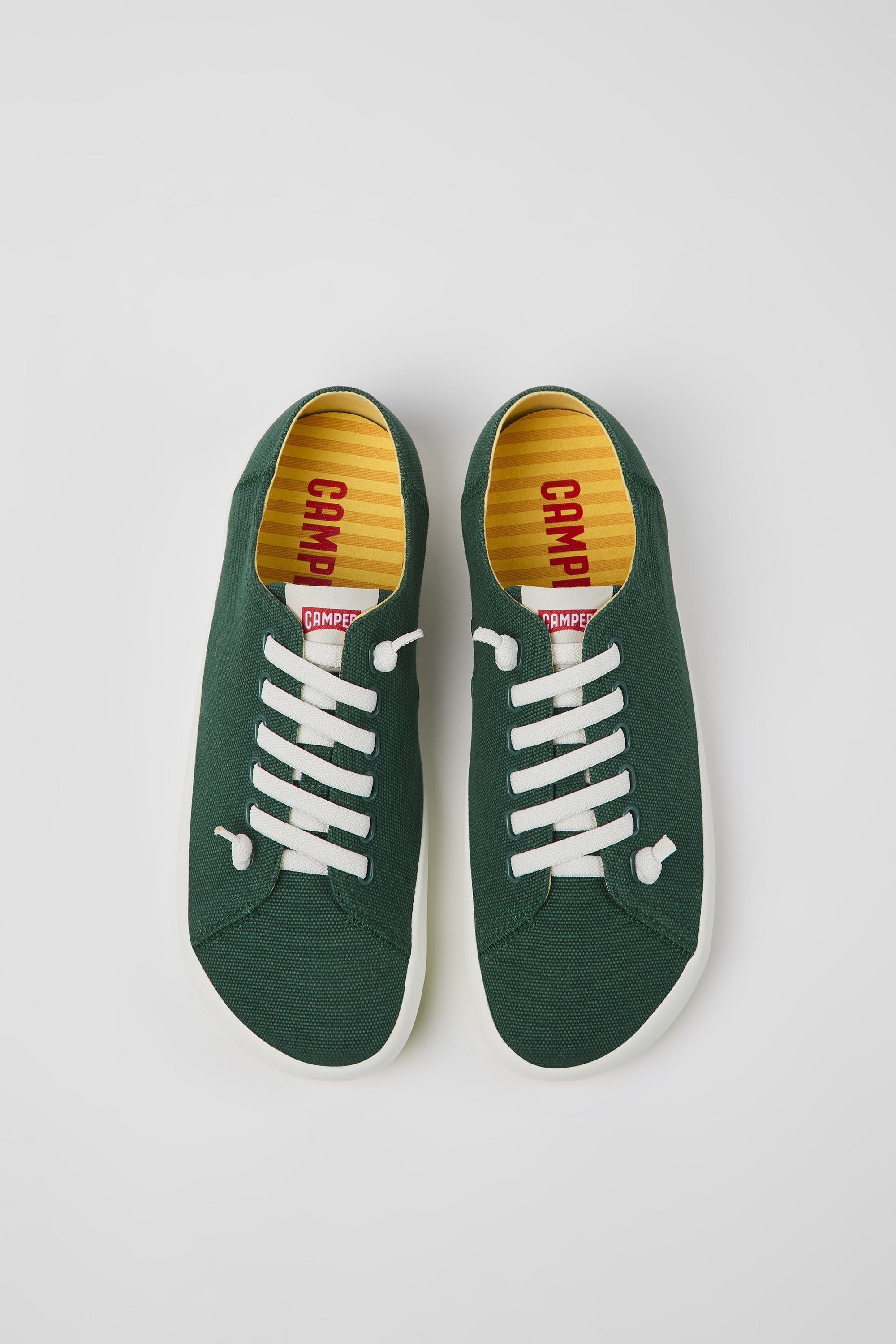 Peu Rambla - Green textile sneakers for men