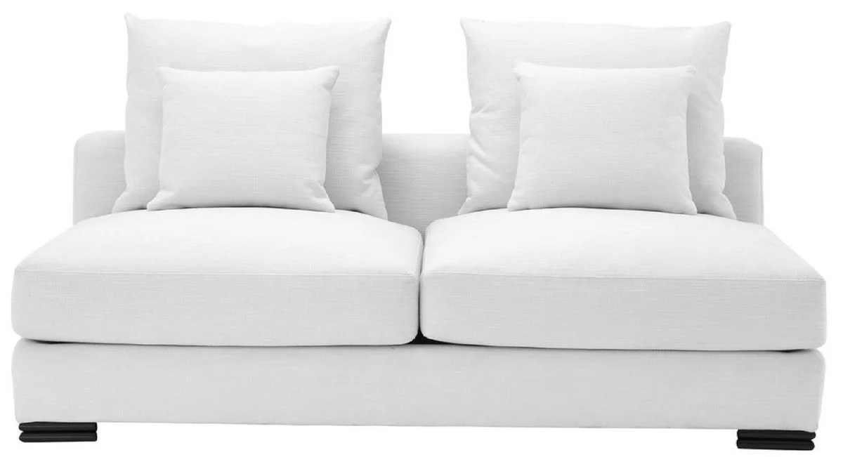 Casa Padrino sof¨¢ de lujo blanco / negro 182 x 108 x A. 90 cm - Sof¨¢ de sal¨®n extensible con almohadas - Muebles de Lujo