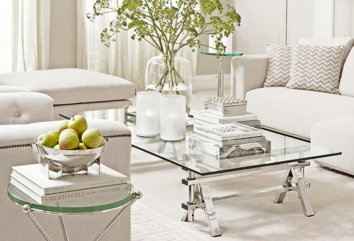 Sof¨¢ de lujo Casa Padrino en color natural - dise?ador esquina sof¨¢