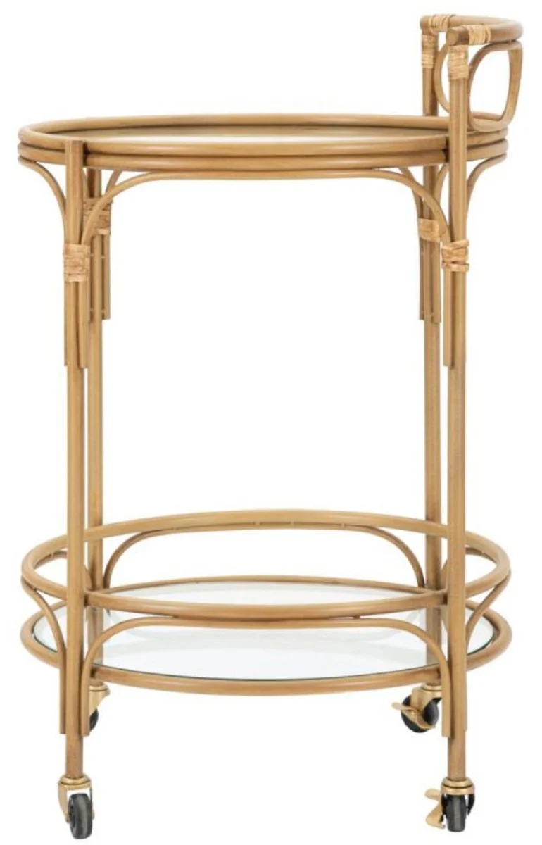 Casa Padrino carrito de servicio de lujo natural - Accesorios de gastronom¨ªa