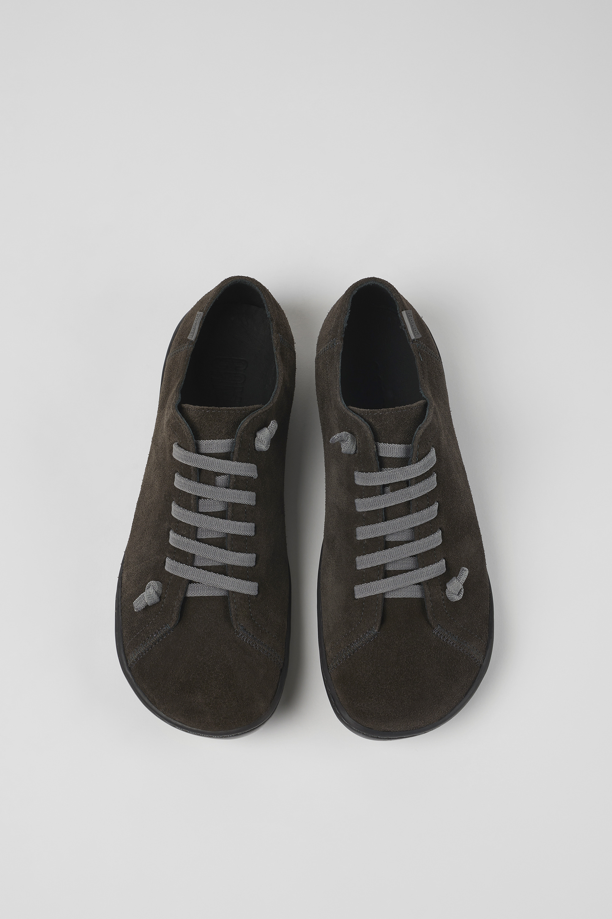 Peu - Gray nubuck shoes for women