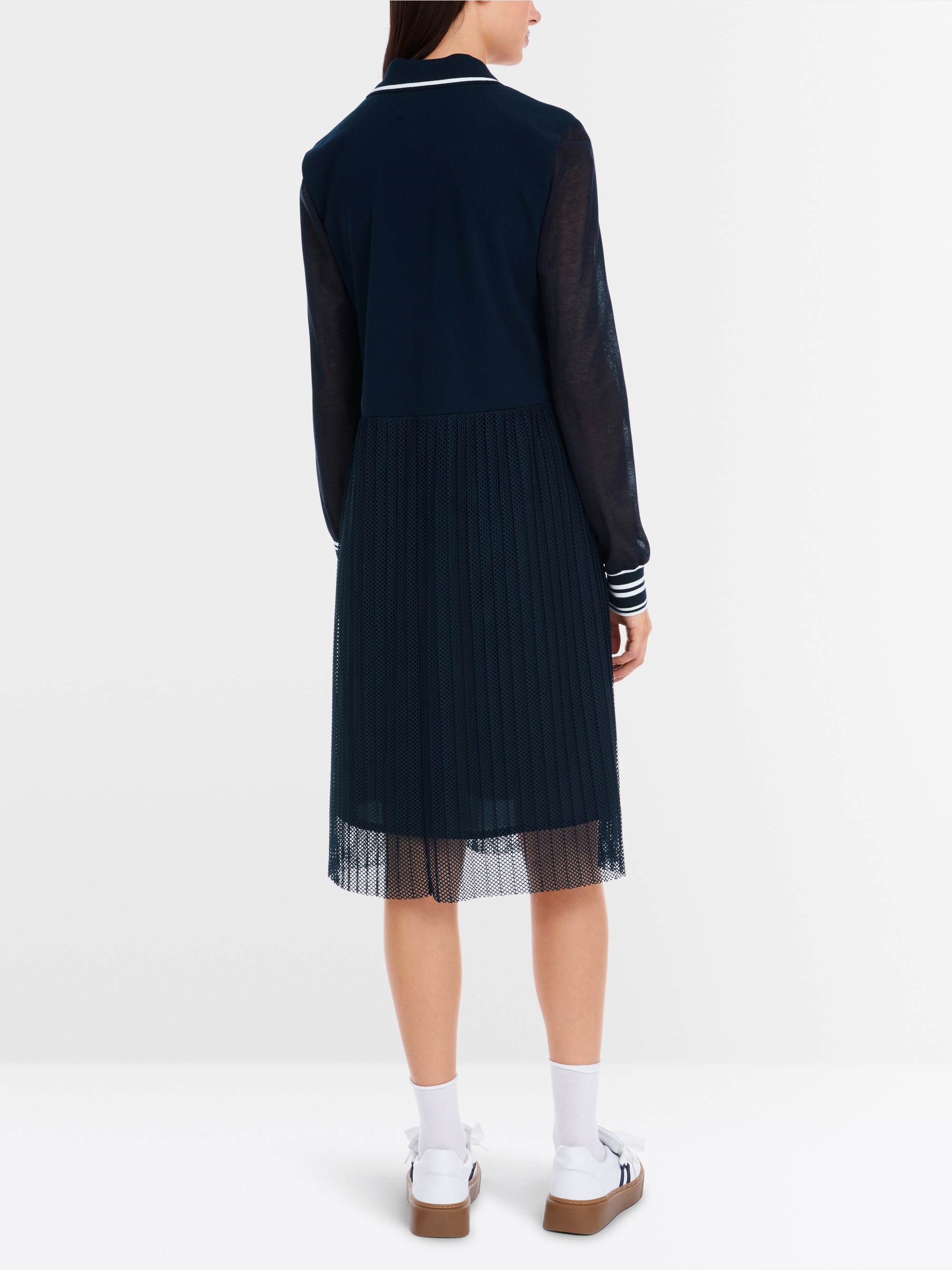 Marc-Cain Mixed fabric dress – Knitted in Germany
