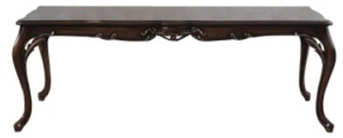 Casa Padrino mesa de comedor barroco de lujo marron oscuro - Mesa de comedor de madera maciza hecho a mano en estilo barroco - Muebles de comedor barrocos - Noble y Magn¨ªfico