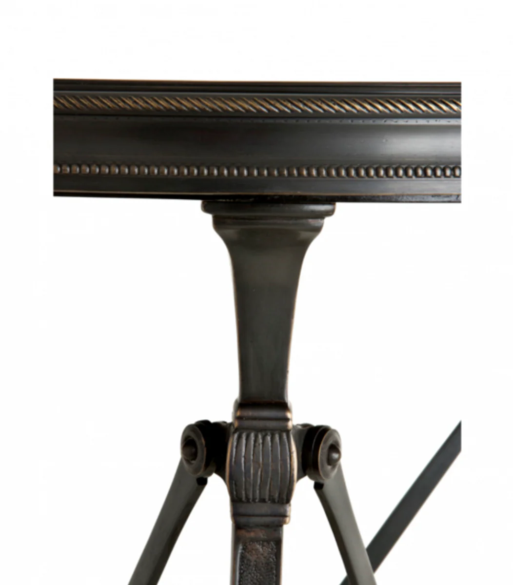 Casa Padrino luxury art deco designer side table gunmetal 42 x H. 55 cm - Luxury Table