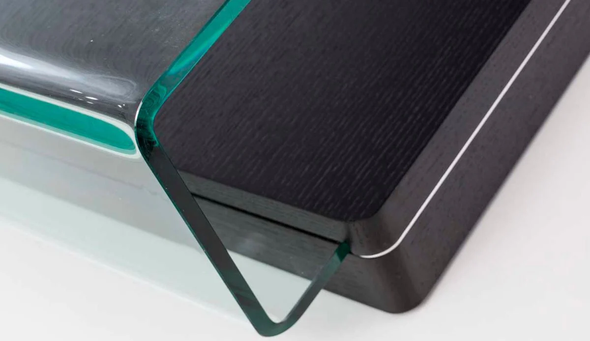 Casa Padrino mesa de centro de dise?o negro 120 x 70 x A. 33 cm - Mesa de sal¨®n moderna - Colecci¨®n de Lujo