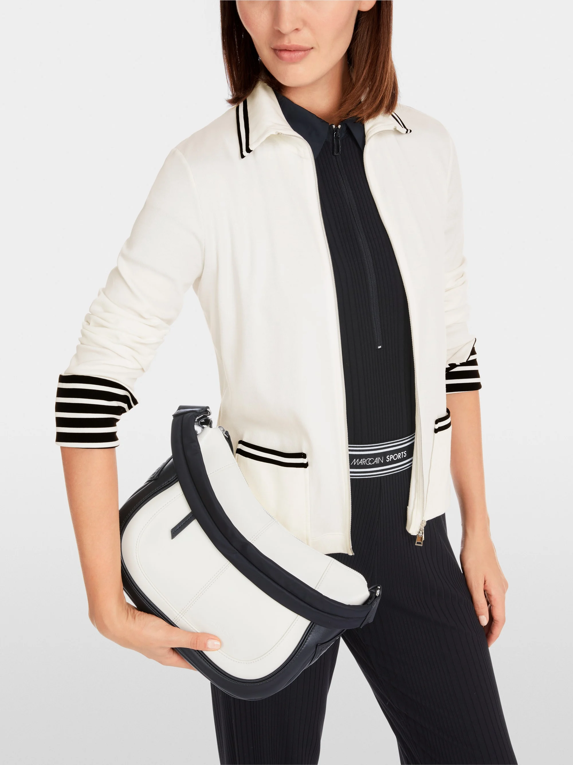 Marc-Cain Light jacket in cotton rib