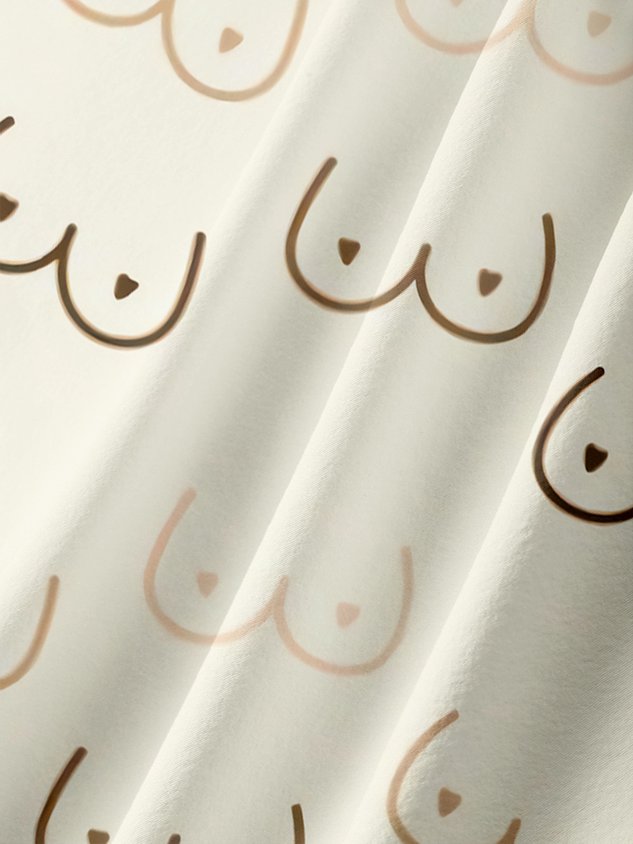 Geometric Line Drawing Chest Pocket Short Sleeve Casual Shirt