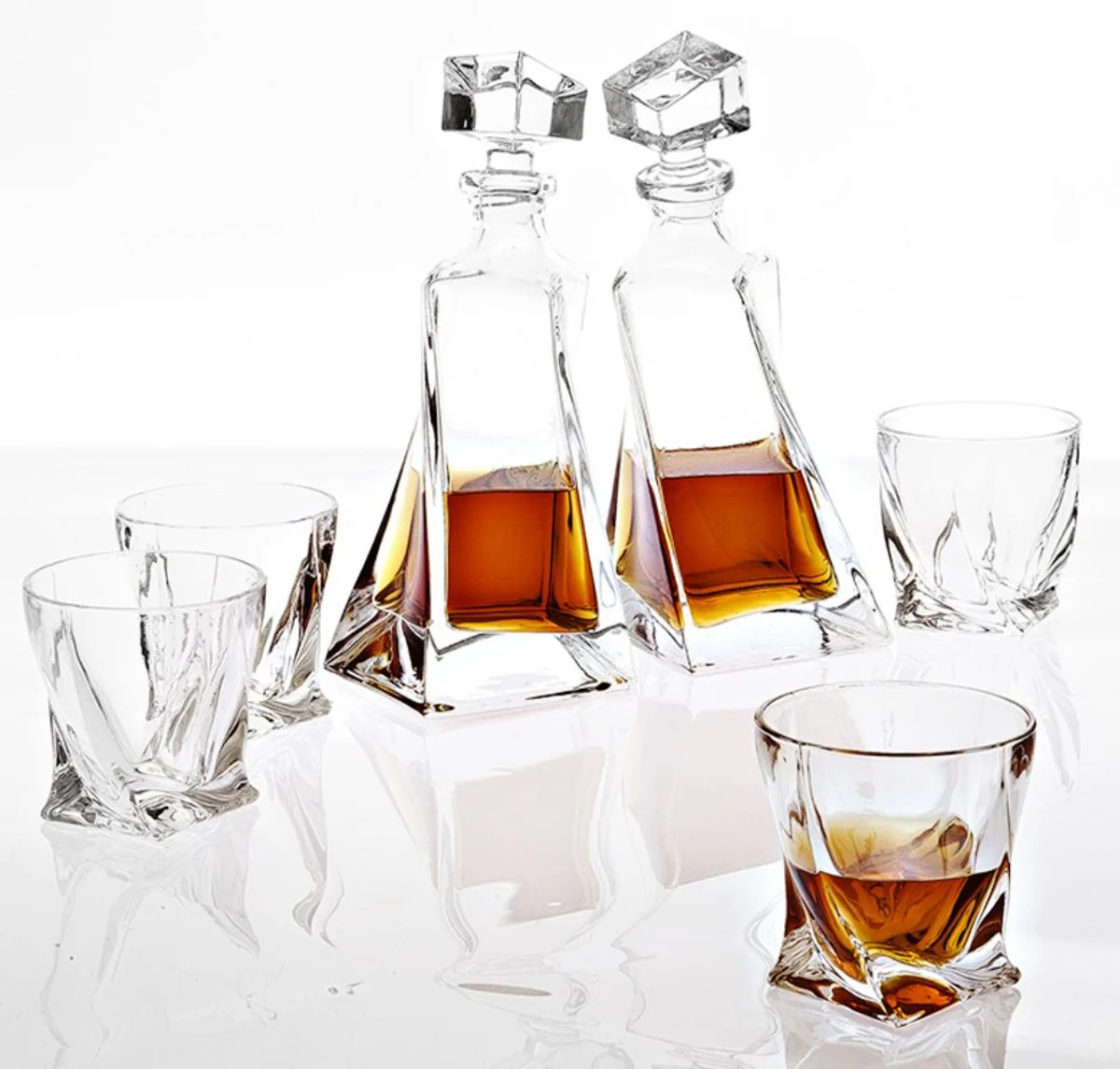 Casa Padrino Crystal Glass Whiskey / Cognac Set of 6 - Luxury Hotel & Restaurant Accessories