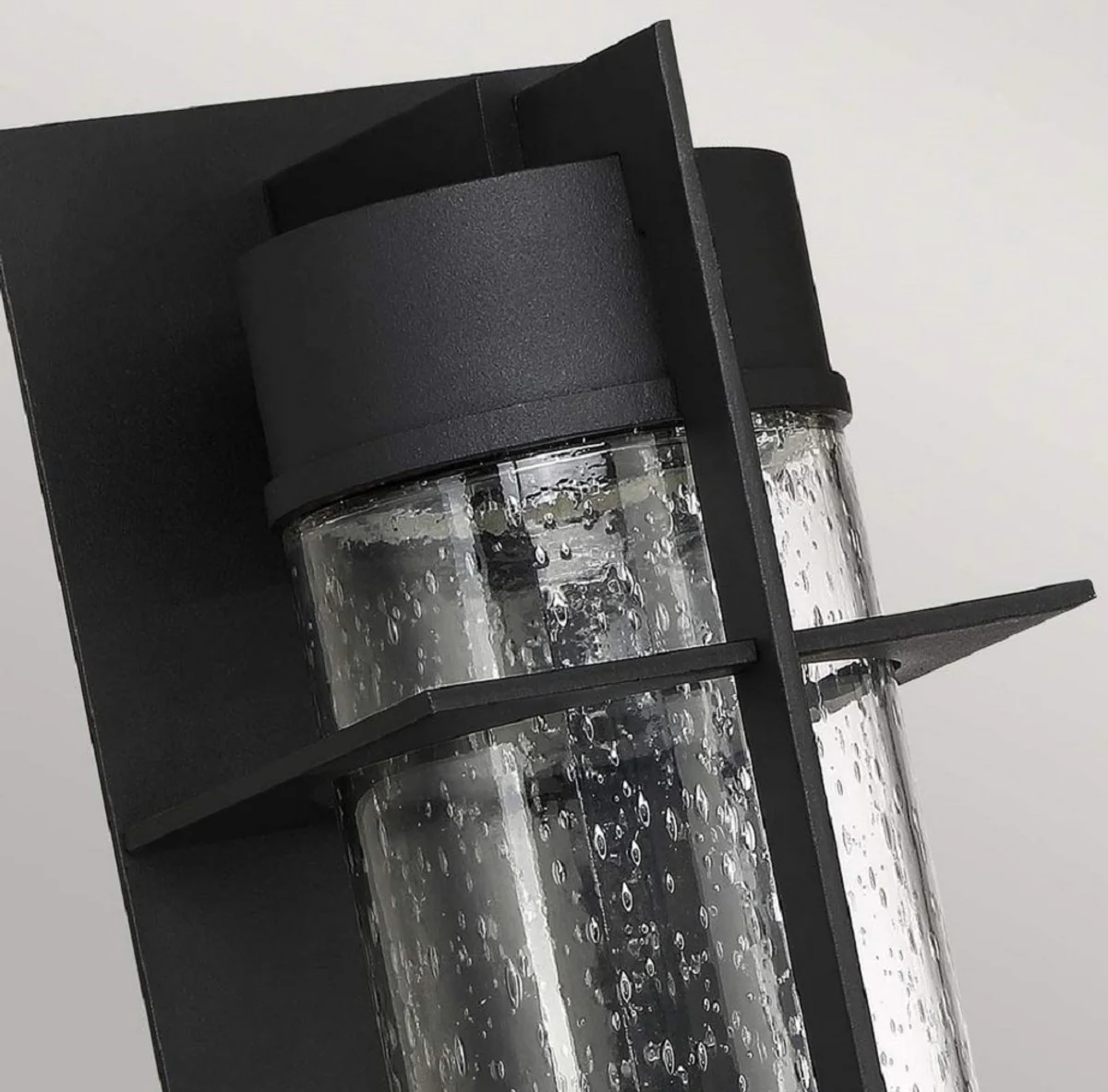 Casa Padrino l¨¢mpara de pared LED de exterior de lujo negro A. 41 cm - Iluminaci¨®n exterior de lujo