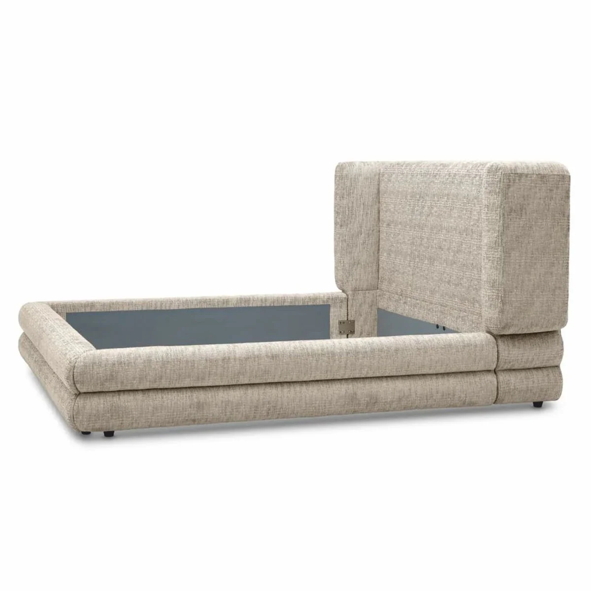 Casa Padrino cama doble de lujo beige / negro - Muebles para hoteles y dormitorios