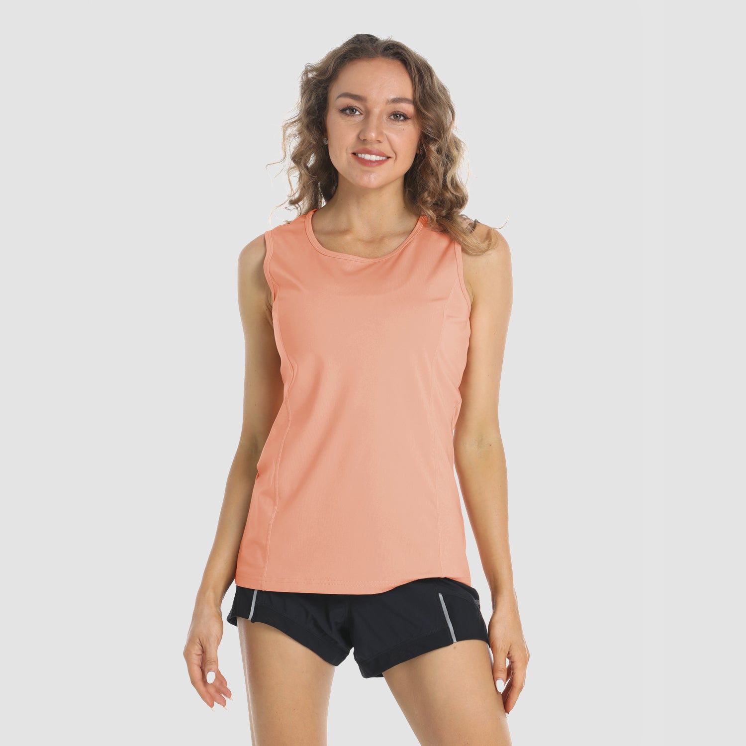 Women's Sleeveless Workout Shirts Dry Fit Running Wicking Tank Tops Active Gym